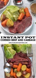 While cabbage is cooking, combine rice and 1/2 cup water in a small bowl. Your Pressure Cooker Is Capable Of Creating Corned Beef With Perfectly Tender Instant Pot Corned Beef And Cabbage Corn Beef And Cabbage Instant Pot Corned Beef