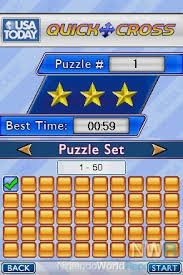 Do you only have time for a quick crossword puzzle? Usa Today Puzzle Craze Game Nintendo World Report