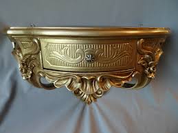 Wandkonsole wei mit schublade hochglanz antik spiegelkonsolen barock 50cm. Wandkonsole Schublade Spiegelkonsolen Wandregal Barock Antik Gold 50x27 Kaufen Bei Pintici Keskin Export