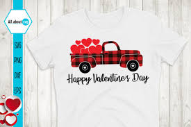 Eps file for adobe illustrator, inkspace, corel draw and more. Happy Valentine S Day Truck Graphic By All About Svg Creative Fabrica
