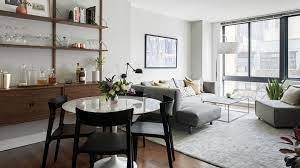 Inspiring Warm Mid Century Modern Apartment Interior Design Decor Aid Apartment Interior Design Modern Apartment Living Room Interior Design Apartment Small