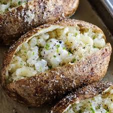 These baked potatoes are crispy on the outside, soft and fluffy on the inside, and so delicious. Easy Baked Potato Recipe In The Oven Microwave Air Fryer Grill