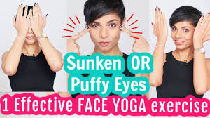 Rest the eyes with eye palming. 1 Effective Face Yoga Exercise To Fix Hollow Sunken Or Puffy Eyes Youtube