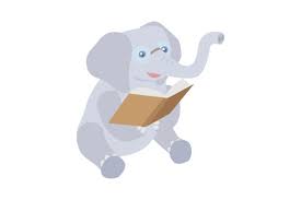 Download Smart Elephant Wearing Glasses Reading Book Svg Cut File By Creative Fabrica Crafts Creative Fabrica PSD Mockup Templates