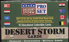 In fact, the first collectible trading card ever made was for canadian governor marquis of lorne in 1879. Amazon Com Pro Set Desert Storm Trading Cards Box Toys Games