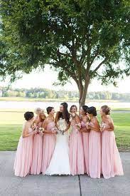My wedding invitations and save the dates completely matched blush pink and gold wedding theme. Pink And Gold Virginia Wedding Fab You Bliss Pink Bridesmaid Dresses Gold Bridesmaid Dresses Pink Bridesmaid