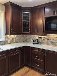 Belleair Maple Java Diykitchenbacksplash Kitchen Backsplash Designs Backsplash With Dark Cabinets Kitchen Renovation