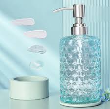 16oz Glass Soap Dispenser Crystal