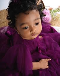 Swipe to see her smile! The Wine One Shoulder Dress With love, Faye the  little fairy [baby girl, party dresses, little girls, birthday dresses,  faye the little fairy]