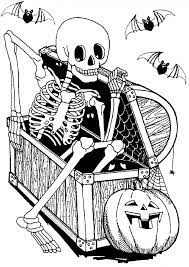 Test your knowledge with this set of fun facts about the his. 15 Halloween Skeleton Coloring Pages For Kids And Adults