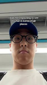 Korean Blue Hat Invisible