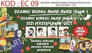 Selamat datang kembali ke latar belakang sekolah dengan perlengkapan sekolah, papan tulis dan teks. Banner Selamat Datang Ke Carta Banner Bunting Sekolah Facebook
