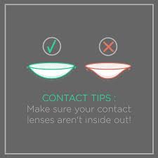 You Probably Know How It Feels When You Put Your Contact Lens In Inside Out Make Sure You Check The Shape Before Contact Lenses Eye Facts Contact Lenses Tips
