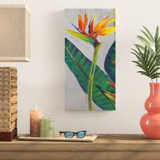 Bird Of Paradise Canvas Wall Art Bird Of Paradise I Print On Wrapped Canvas With Images Online Wall Art Birds Of Paradise Wrapped Canvas