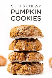 Soft Chewy Pumpkin Cookies Topped With A Quick Coconut Butter Icing Healthy Gluten Free D Gluten Free Pumpkin Cookies Gluten Free Pumpkin Pumpkin Cookies