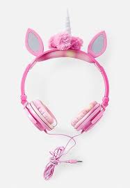 Light Up Unicorn Headphones Justice Girl With Headphones Light Up Unicorn Unicorn Jewelry