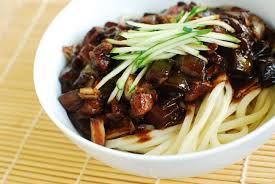 Jajangmyeon Noodles In Black Bean Sauce Recipe Yummy Noodles Recipes Food Should Taste Good