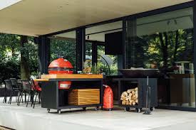 Ofyr Teak Table Black For Big Green Egg The Bbq Store Spain