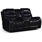 See more ideas about furniture, home decor, steve silver furniture. Steve Silver Park Avenue Black Power Reclining Loveseat With Console Buy Online In Andorra At Andorra Desertcart Com Productid 183881367