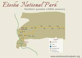 Etosha National Park Map Distances