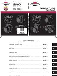 Engine Specifications Or 10 New Briggs And Stratton