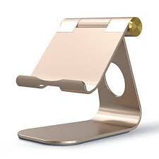 Omoton Desktop Tablet Stand Multi Angle Aluminum Chargin Https Www Amazon Com Dp B01d9su6to Ref Cm Sw R Pi Dp Adjustable Tablet Stand Tablet Stand Tablet