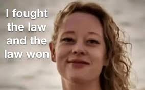 She fought the law and the law won 🏆