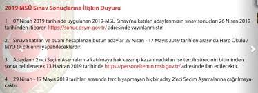 Msb milli savunma üniversitesi 2019 yılı askeri öğrenci temini. Msu Tercih Sonuclari Aciklandi Mi Saat Kacta Aciklanacak Msu Tercih Sonuclari Nasil Sorgulanir Haberler