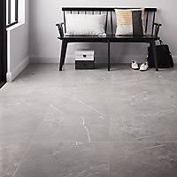 Jeffrey court tundra grey 2 x 4 beveled 10 in. Ultimate Grey Matt Marble Marble Effect Porcelain Floor Tile Pack Of 3 L 595mm W 595mm Diy At B Q