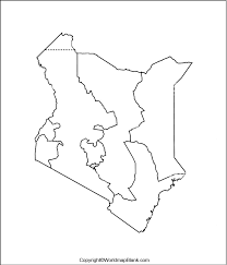 This printable map of the continent of africa has blank lines on which students can fill in the names of each african nation. Printable Blank Map Of Kenya Outline Transparent Png Map