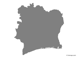 You can customize the map before you print! Grey Map Of Ivory Coast Free Vector Maps