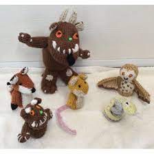 Unisex (adult, teen) knit beanie heidrun. Gruffalo And Friends Finger Puppets Knitting Pattern By Hennie
