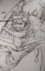 Black Clover Asta Yuno Anime Icons Clover Art