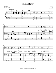 ♪♫you're my honey bunch sugar plum, pumpy umpy umpkin! Honey Bunch Song Version Sheet Music For Piano Vocals Piano Voice Download And Print In Pdf Or Midi Free Sheet Music With Lyrics Musescore Com