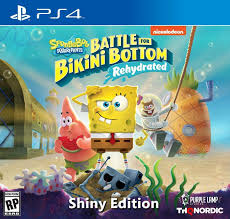 He wakes up and cheerfully prepares for the opening ceremony for the krusty krab 2. Amazon Com Spongebob Squarepants Battle For Bikini Bottom Rehydrated Shiny Edition Playstation 4 Playstation 4 Shiny Edition Thq Nordic Nordic Games Video Games