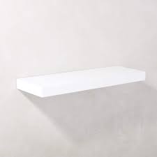 Shop from the world's largest selection and best deals for white glass wall shelves furniture. Calvin Hi Gloss White Floating Shelf 24 Reviews Cb2