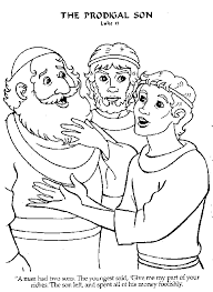 The prodigal son colouring sheet. Pin On Coloring Pages