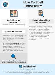 How to spell eventually, correct spelling of eventually, how is eventually spelled, spell check eventually, how do you. How To Spell Universe And How To Misspell It Too Spellcheck Net