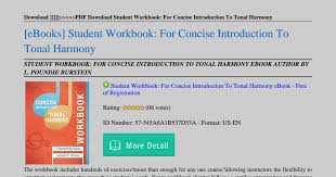 Tonal harmony 8th edition answers slader. Student Workbook For Concise Introduction To Tonal Harmony Pdf Google Drive