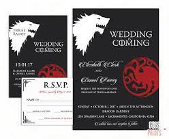 Geek Wedding Invitation Set Game Of Thrones Wedding Etsy Geek Wedding Invitations Nerdy Wedding Invitations Wedding Invitation Sets