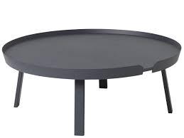 Measures 18.3 inches high x 46.7 inches wide x 22.6 inches deep. Muuto Around Coffee Table Xl H 36 X O 95 Cm Ash Anthracite By Thomas Bentzen 2011 Designer Furniture By Smow Com