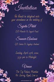 Of designing printable wedding cards. Online Invitation Card Maker Free