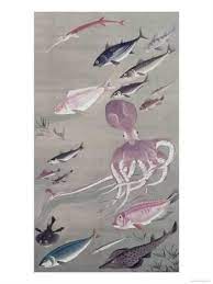under water life giclee print art com japanese art fish art japan art