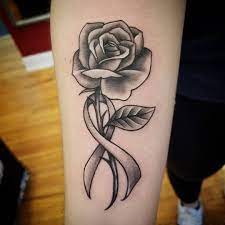 Ribbon with flowers tattoo this is a highly popular choice for breast cancer ribbon tattoos. Wyld Chyld Tattoo Norwich Ct Wyldchyldct Instagram Posts Videos Stories Picoji Rose And Canc Cancer Ribbon Tattoos Ribbon Tattoos Pink Ribbon Tattoos