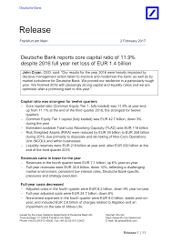 Deutsche bank and its foundations act to enable communities and economies to prosper. Https Www Db Com Ir En Download Release 4q2016 Results Pdf