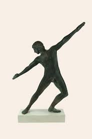 Javelin Thrower Greek Athlete Solid Bronze Statue Museum Etsy Bronze Statue Ancient Olympics Ancient Olympic Games