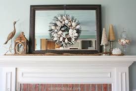 Coastal Mantel Sand And Sisal Mantle Decor Fireplace Mantle Decor Fireplace Mantel Decor