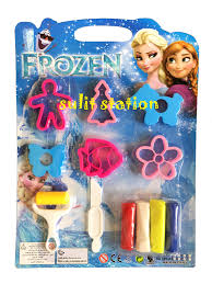 FROZEN ELSA ANNA ANA PLAY CLAY DOH DOUGH MAKER MODEL MOULDER MOULDING TOOL  KIT TOYS Coloring Clay Moulding Accessories