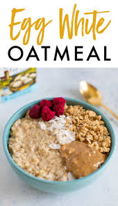 Thick And Fluffy Egg White Oatmeal Eating Bird Food Recipe Egg White Oatmeal Food Oatmeal And Eggs