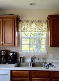 It is hung at the top of the window; Quick And Easy Window Valance